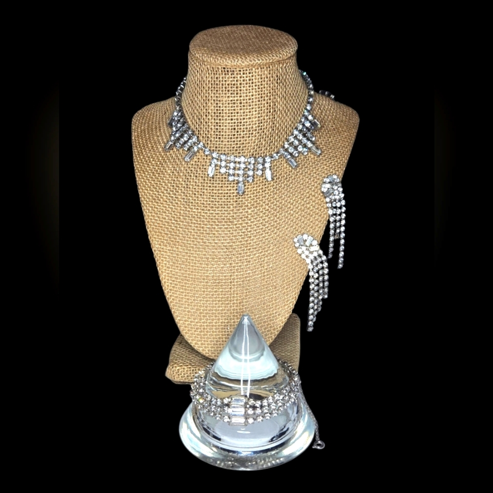 Vintage Art Deco Rhinestone Parure
